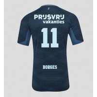 Moški Nogometni dresi Feyenoord Goncalo Borges #11 Gostujoči 2025-26 Kratek Rokav